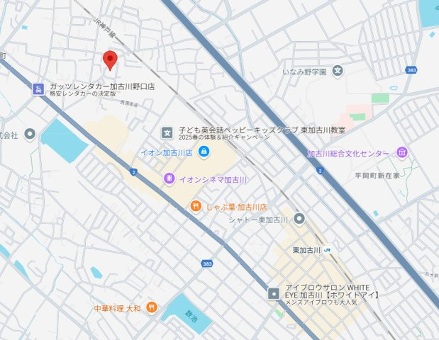 【地図】 | 加古川市野口町野口Ⅲ（全5）土地　1号地