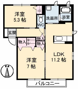 【間取り】 | シャーメゾンフェリーチェ