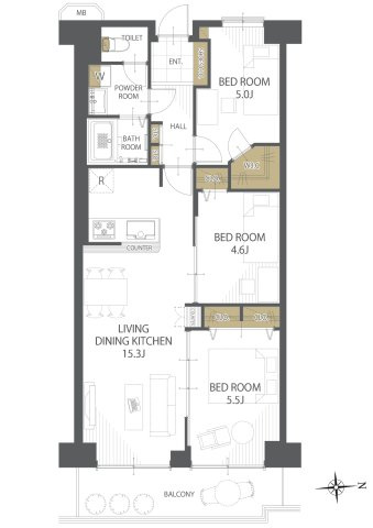 【間取り】御幣島スカイハイツ 
