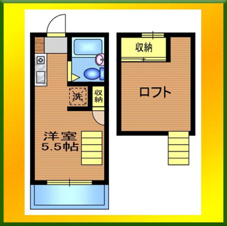 【間取り】 | アビタシオン東伏見Ｂ