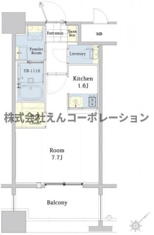 【間取り】 | エンクレスト博多駅東Ⅱ | 反転タイプ