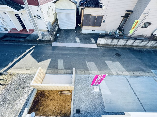 三郷市彦野新築戸建【彦成小学校：6分】の展望|バルコニーより道路側眺望