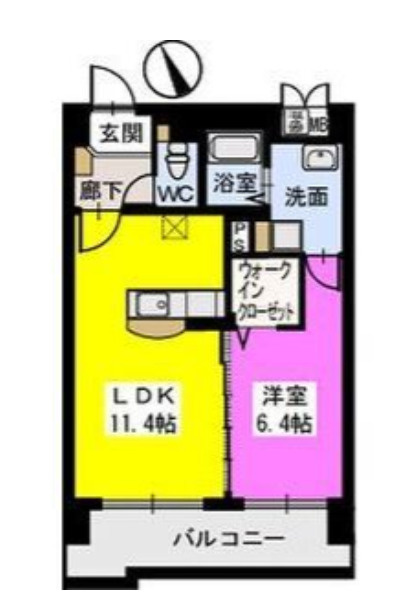 ベスタ櫛原の間取り