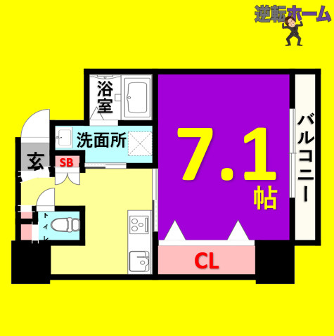 マリーベル栄の間取り