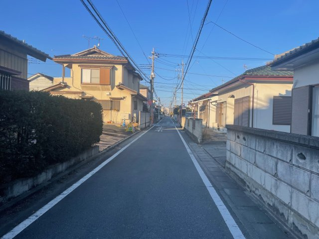 高崎市上中居町売地の前面道路含む現地写真