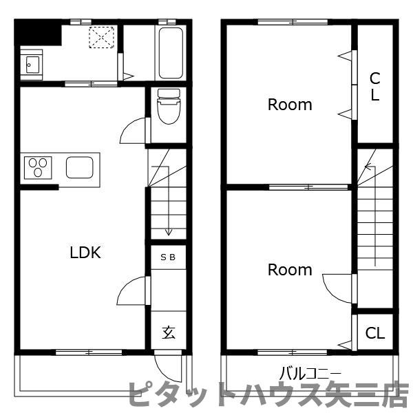 ビレッジ北原の間取り