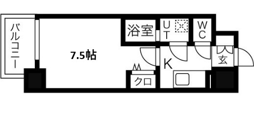 ワールドアイ都島駅前の間取り