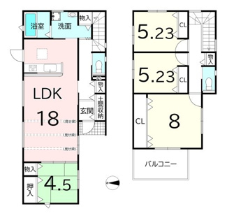【間取り】 | 大和高田市西三倉堂１丁目 全2区画 1号地