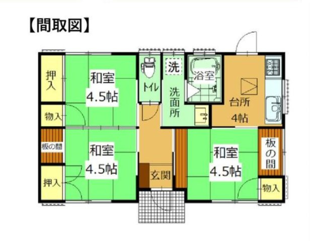 【間取り】 | 前橋市粕川町込皆戸　中古住宅 | 実際にご見学頂くと、周辺の生活環境やコンセントの位置、収納の広さなどがご理解頂けます。お気軽に内覧予約をしてください！