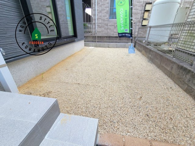 熊本市東区東野2丁目第1-2棟（2号棟）の庭|お庭で自由な時間を過ごせます。