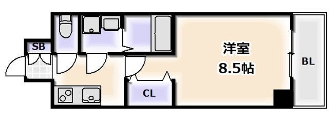 【間取り】 | MELDIA CREST TAPP NAMBA-WEST