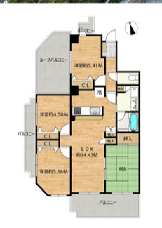 【間取り】 | 【シャトー平手】✨️仲介手数料無料✨️鳴海東部小学校・扇台中学校