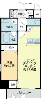 プレイス白壁の間取り