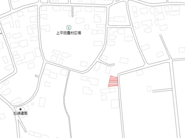 都城市乙房町の売地の土地図