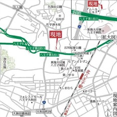 祝：成約済み　八王子市　石川町　新築戸建て　２６期の地図|～仲介手数料無料☆八王子ひなた不動産～八王子市石川町　新築戸建て