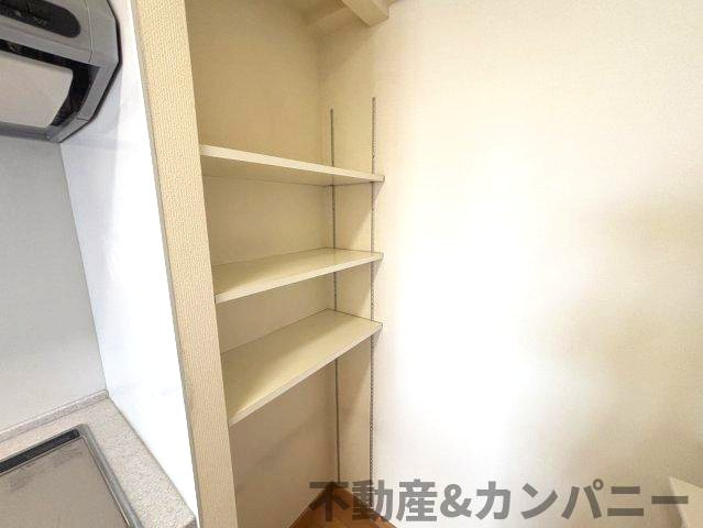 ロケーションが素敵な3LDKの収納|キッチン横にも収納スペースがあります