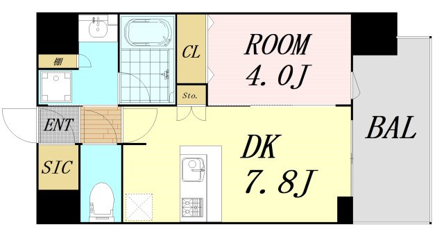エスライズ難波3の間取り