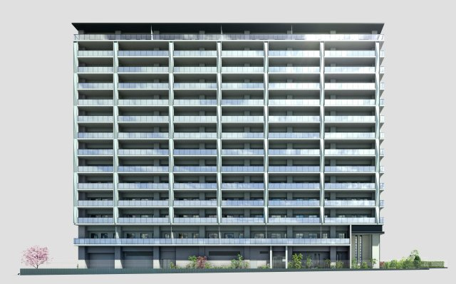 足立区千住３丁目の賃貸マンションの外観パース