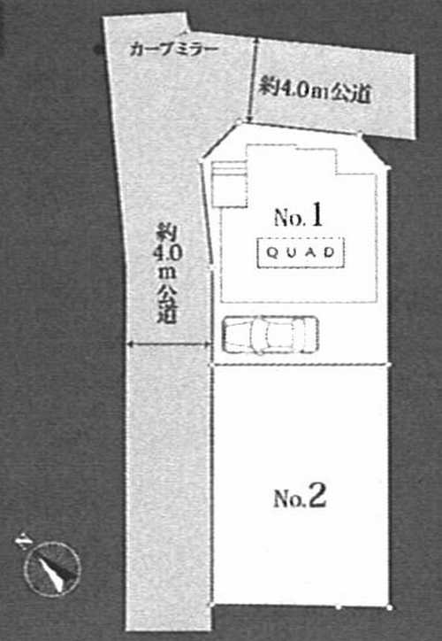 厚木市温水　新築戸建全2棟　№1の区画図