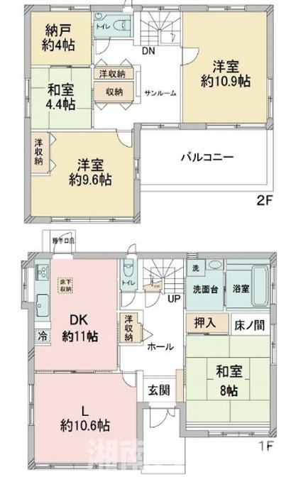鎌倉市腰越１丁目戸建ての間取り