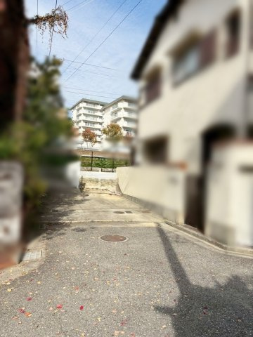 大原町　売土地の前面道路含む現地写真