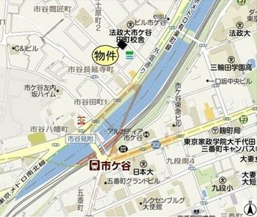 ローレルコート市ヶ谷の地図|案内図