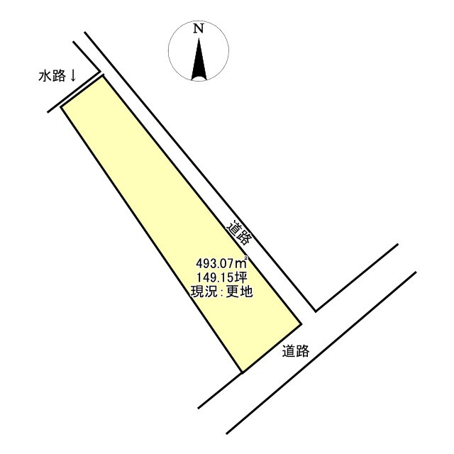 西条市玉之江486-1　売土地の土地図