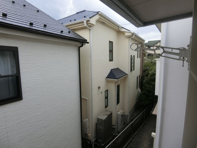 西加瀬ハイツのバルコニー