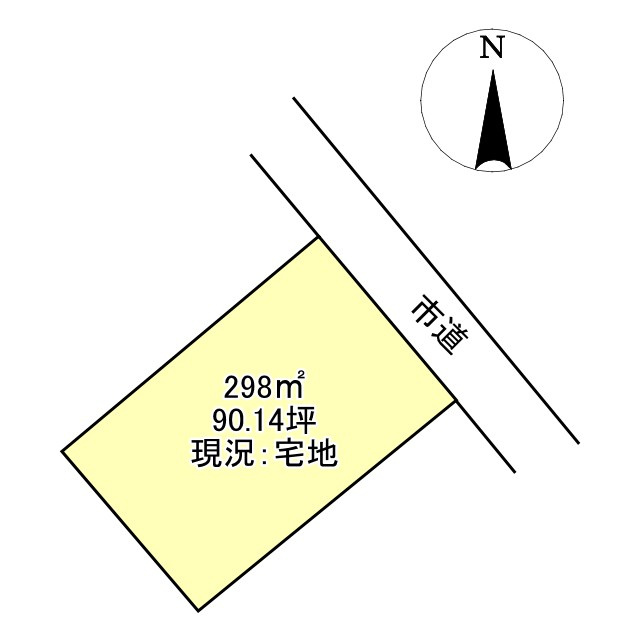 西条市石田　売土地の土地図
