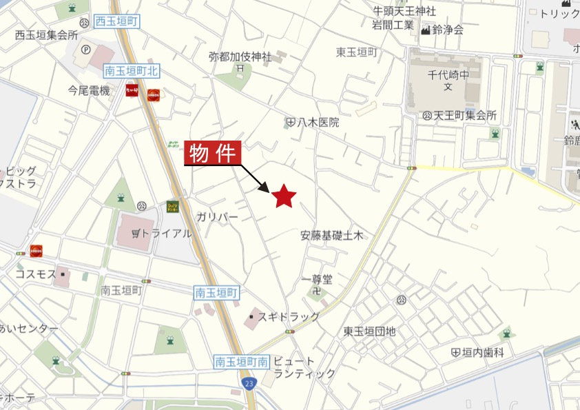 鈴鹿市南玉垣町《全9区画》の地図|広域Map