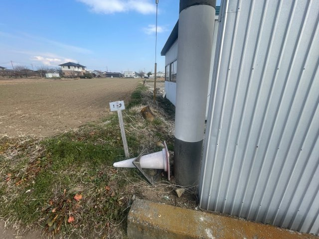 高崎市三ツ寺町売地のその他|敷地北側の境界です。