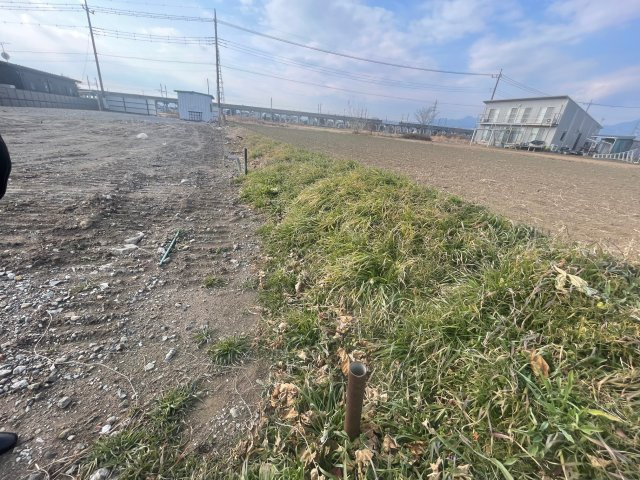 高崎市三ツ寺町売地のその他|敷地北側の境界です