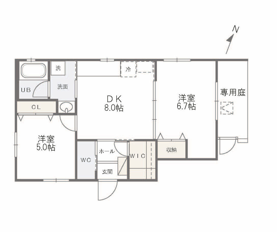 神戸市須磨区桜木町２丁目のアパートの間取り|Btype