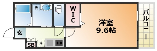 セオリー神戸ドミールの間取り