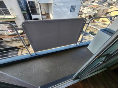 うずまさハイツのバルコニー|北向きバルコニー