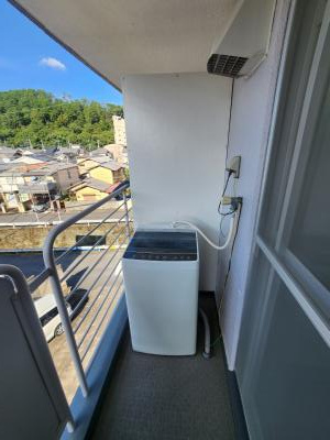 うずまさハイツの設備|洗濯機はバルコニーに設置可