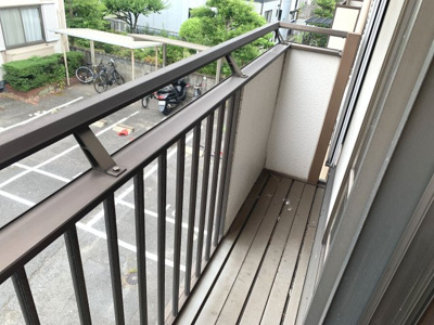 【バルコニー】 | コーポラスさとうB棟 | 南向き