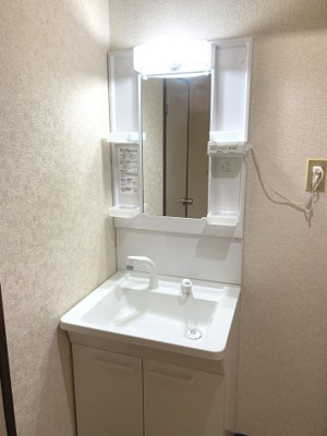【洗面所】 | コーポラスさとうB棟 | 洗髪洗面化粧台