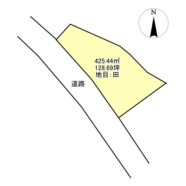 西条市石田485-1　売土地の土地図