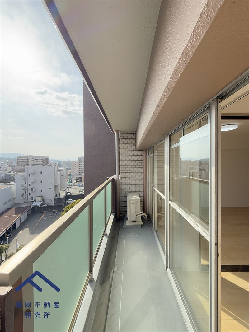 皐月マンション那の川のバルコニー