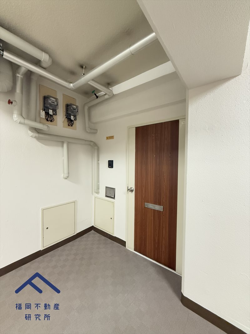 皐月マンション那の川の玄関