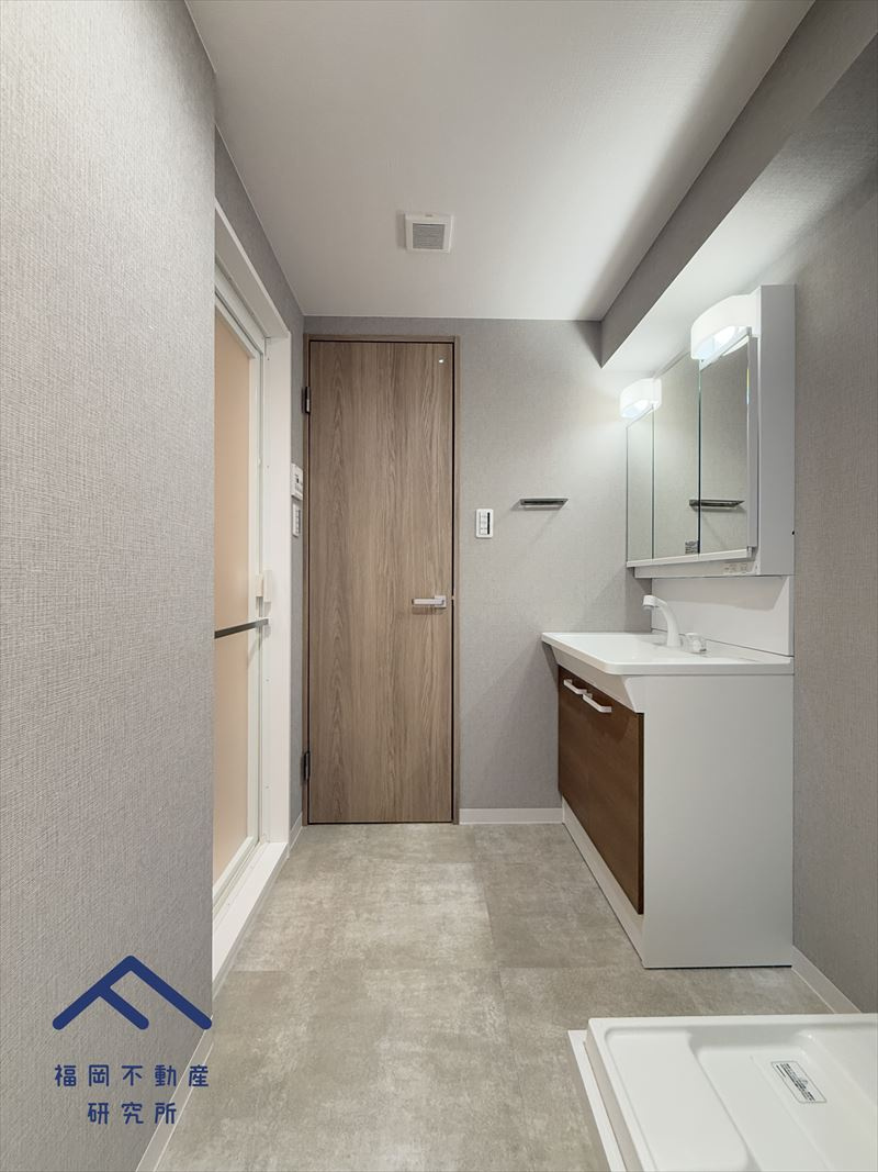 皐月マンション那の川の独立洗面台