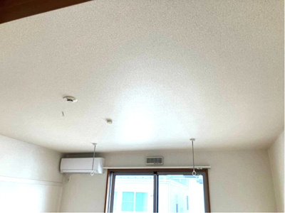 【設備】 | ピュア・グリーン | 洋室8.3帖のお部屋にある室内物干しです！雨の日やお出掛け時の室内干しにとても便利☆花粉や梅雨の時期に重宝しますね♪