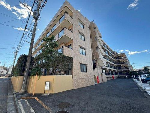 セザール新座ガーデンの外観|来客用駐車場あり。新座駅から徒歩10分のオートロック付きマンションです♪