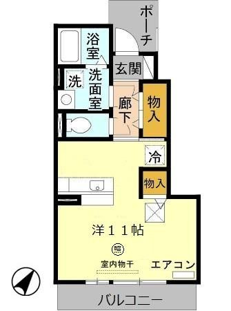 グランモア土山103の間取り|※間取りが現況と異なる場合は現況を優先します※