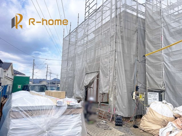 笠間市笠間6期　新築戸建て　1号棟の外観|2025年4月完成予定！近隣の同仕様完成物件をご見学いただけます♪