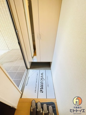 セジュール・アルジェントB棟の玄関|ゆったりとした玄関です