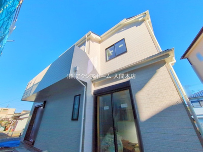 【外観】 | 入間市大字小谷田・全3棟　新築一戸建　2号棟 | 建築中写真（2025年4月16日撮影）