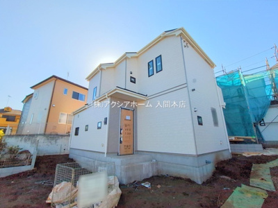 【外観】 | 入間市大字小谷田・全3棟　新築一戸建　2号棟 | 【2号棟】建築中写真（2025年4月16日撮影）