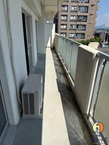 ファミールマンション広川のバルコニー|陽当たり良好なバルコニーです